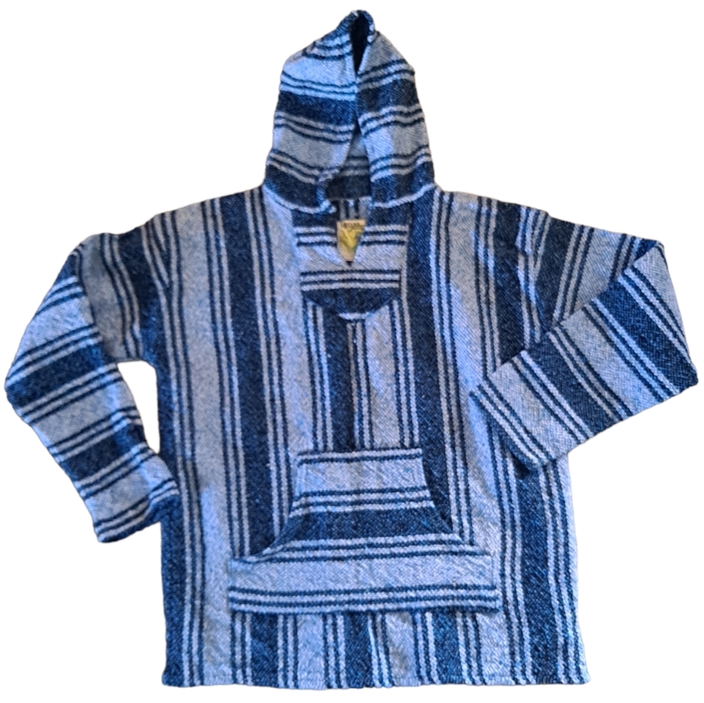 Iguana Jack Baja colorful long sleeve pull over top